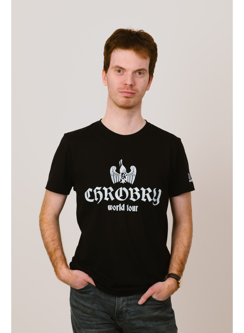 Koszulka chrobry tour męska czarna