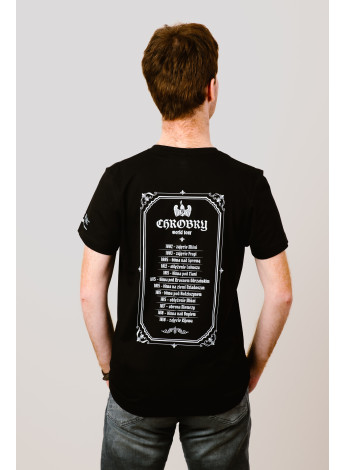 Koszulka chrobry tour męska czarna