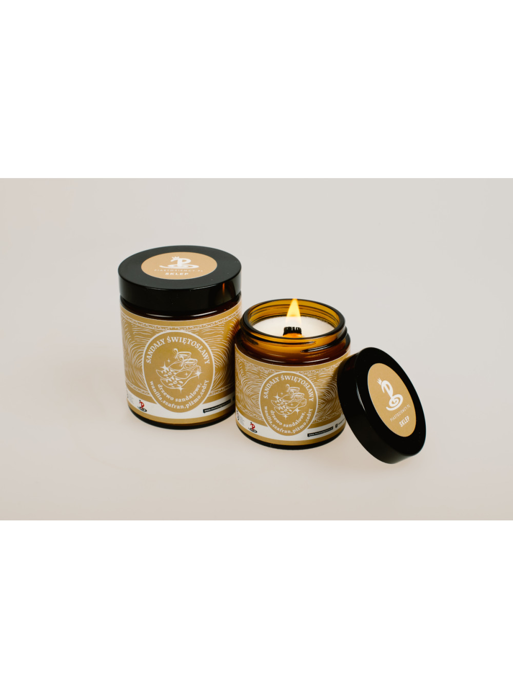 Świeca sojowa "Sandały Świętosławy"180 ml