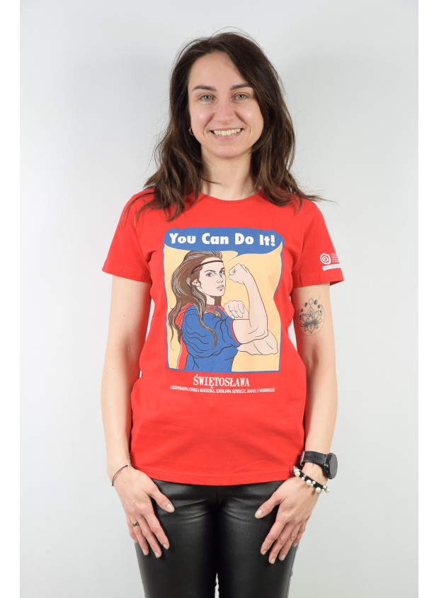 koszulka świętosława damska red