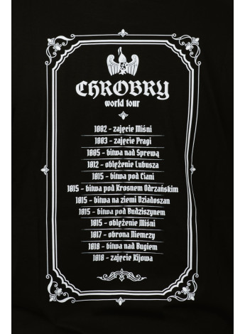Koszulka chrobry tour męska czarna